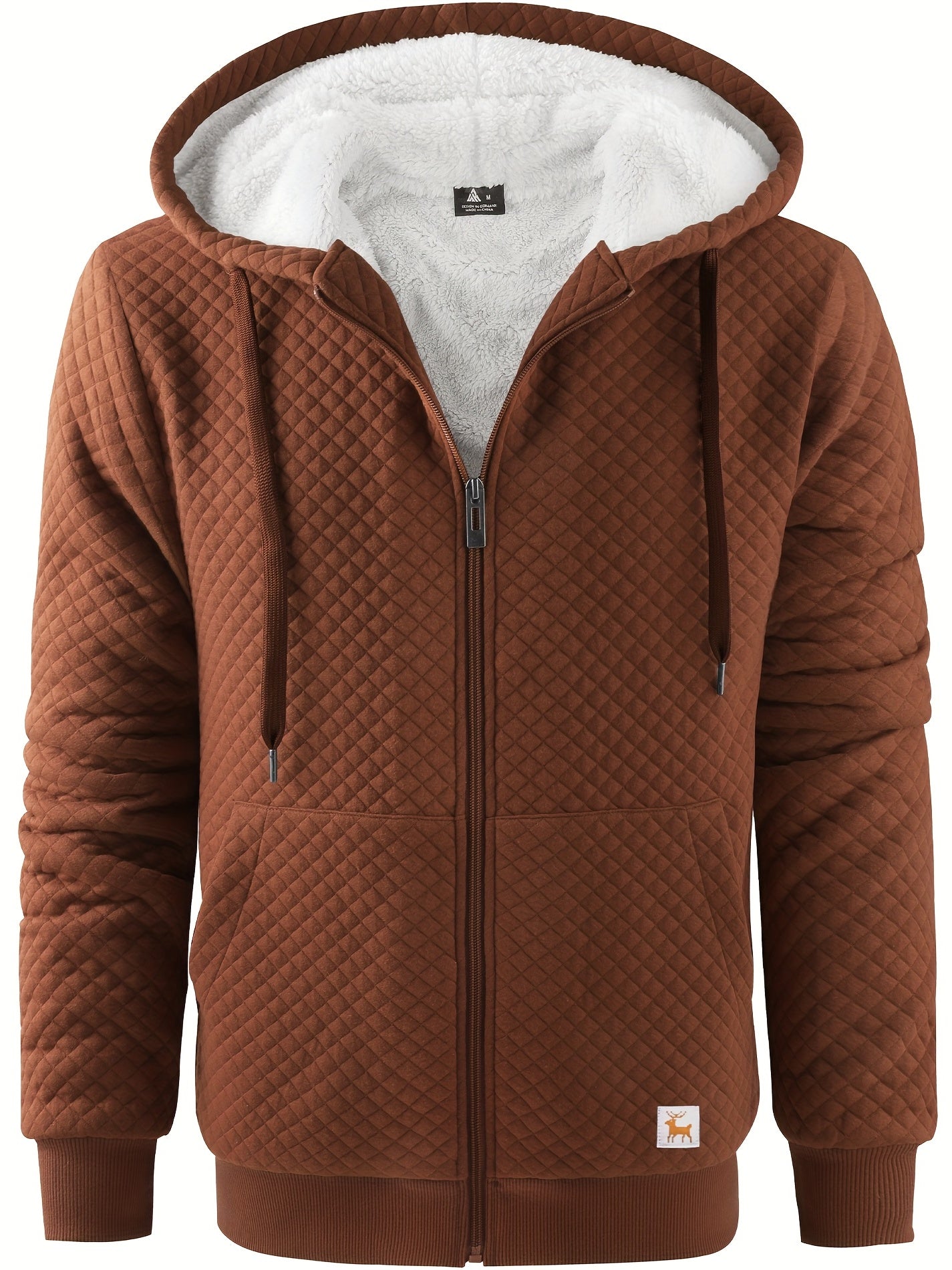 Teksturowana bluza z futerkiem
