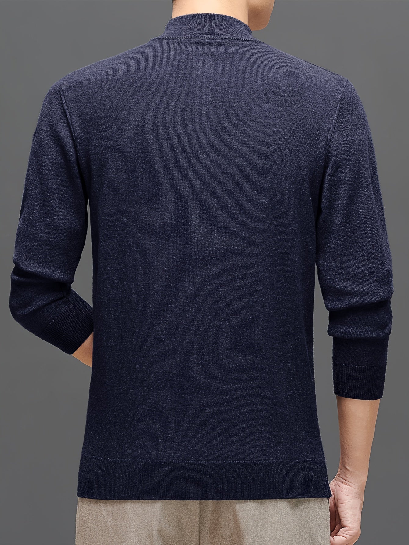 Sweter mêski z dzianiny weęnianej