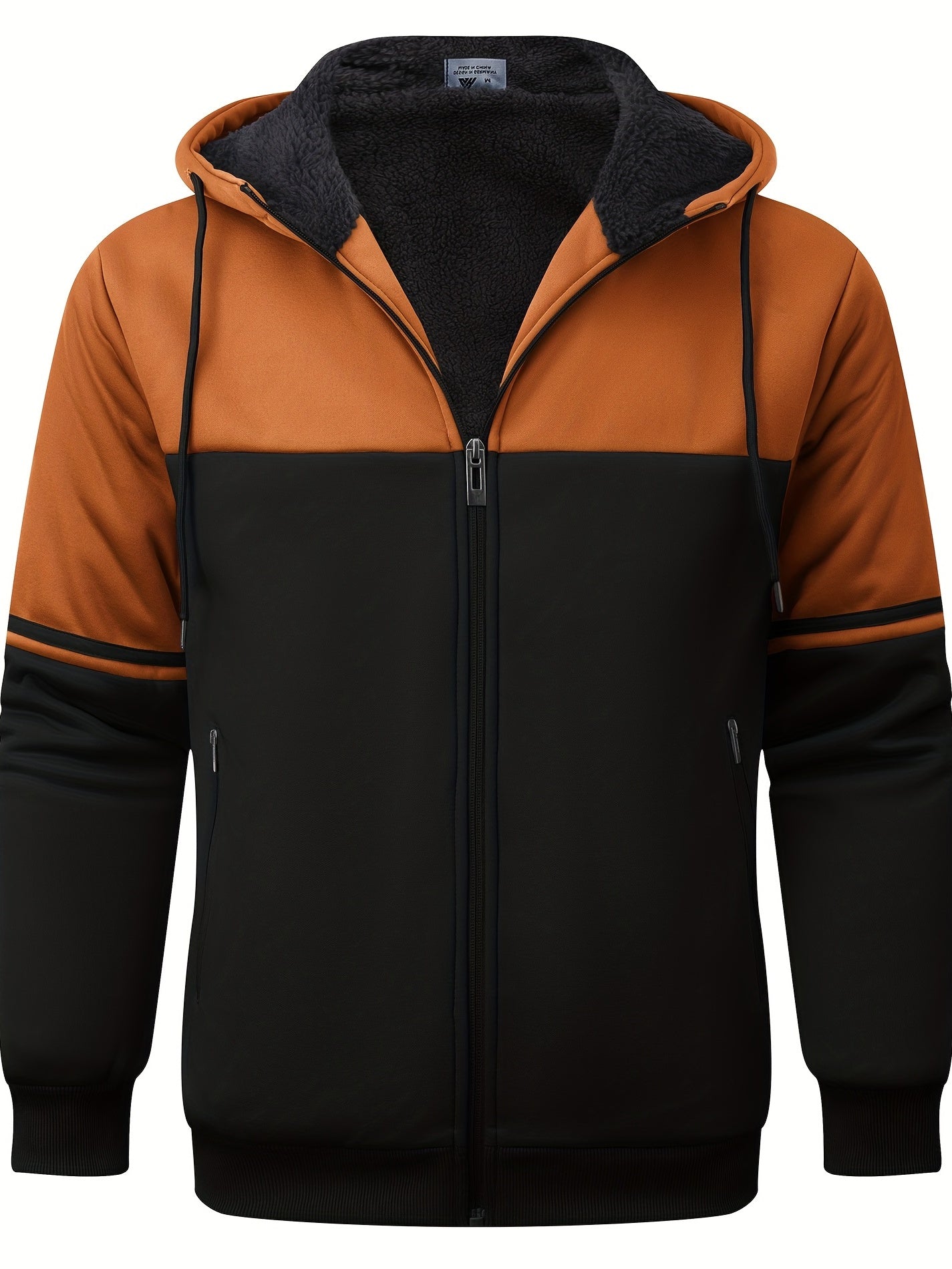 Mêska futrzana bluza z kapturem