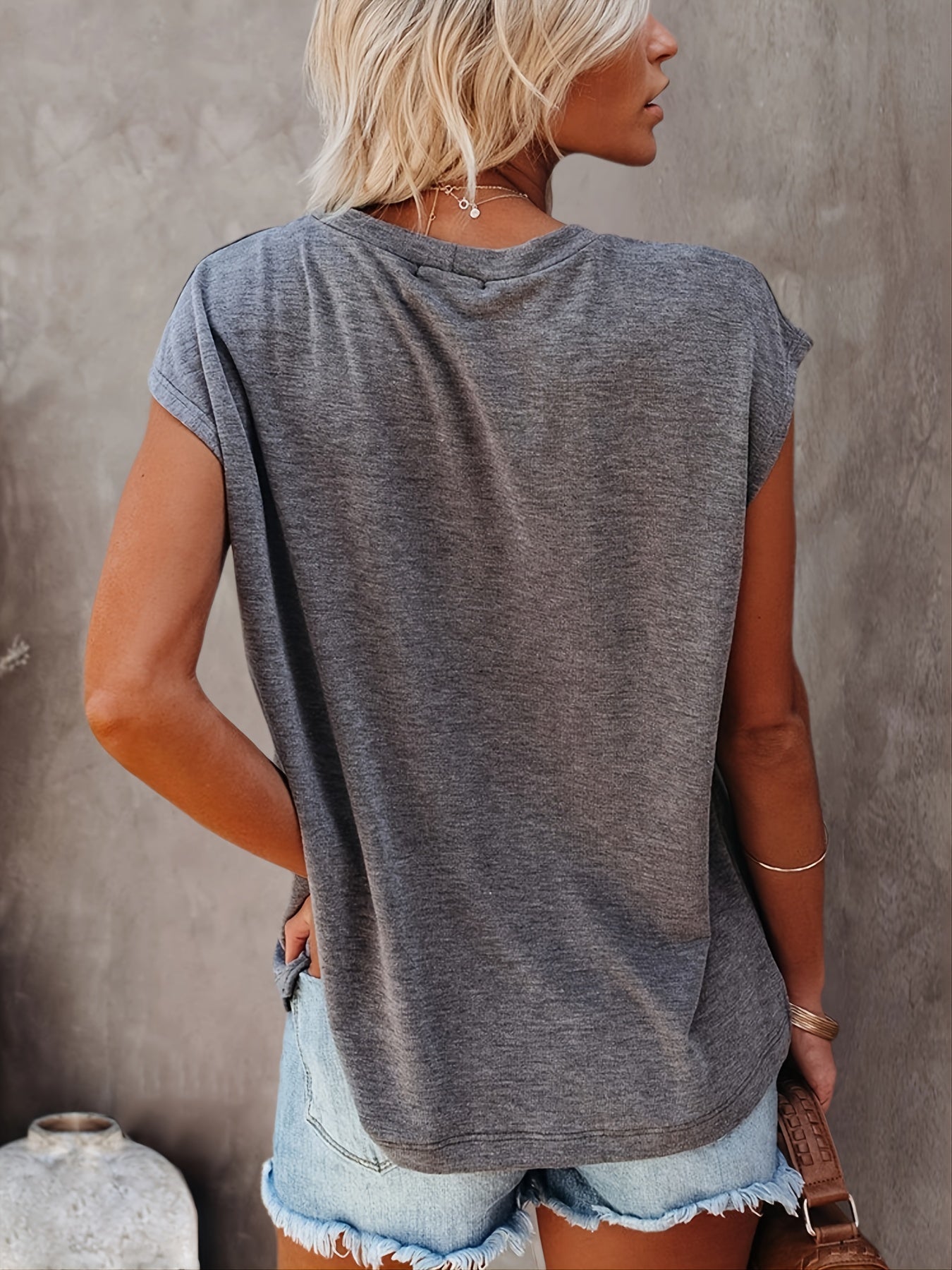 Damskie, luŸne t-shirty z krótkim rêkawem