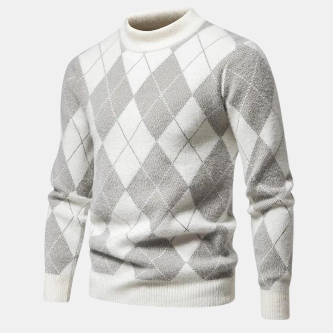 Wygodny, dzianinowy sweter mêski