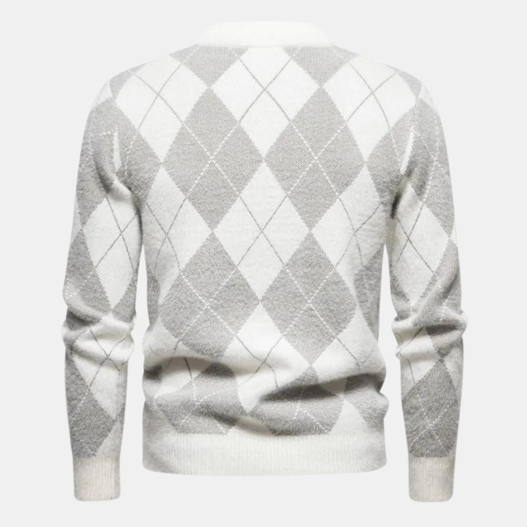 Wygodny, dzianinowy sweter mêski