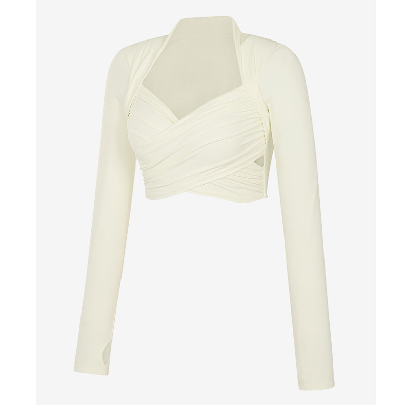 Topy sportowe z poduszkami na klatce piersiowej i otworem na kciuk