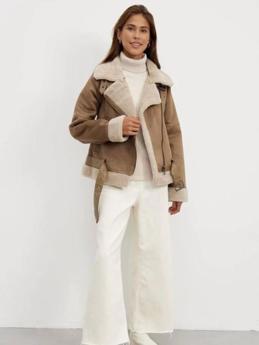 kurtka z podwójną podszewką