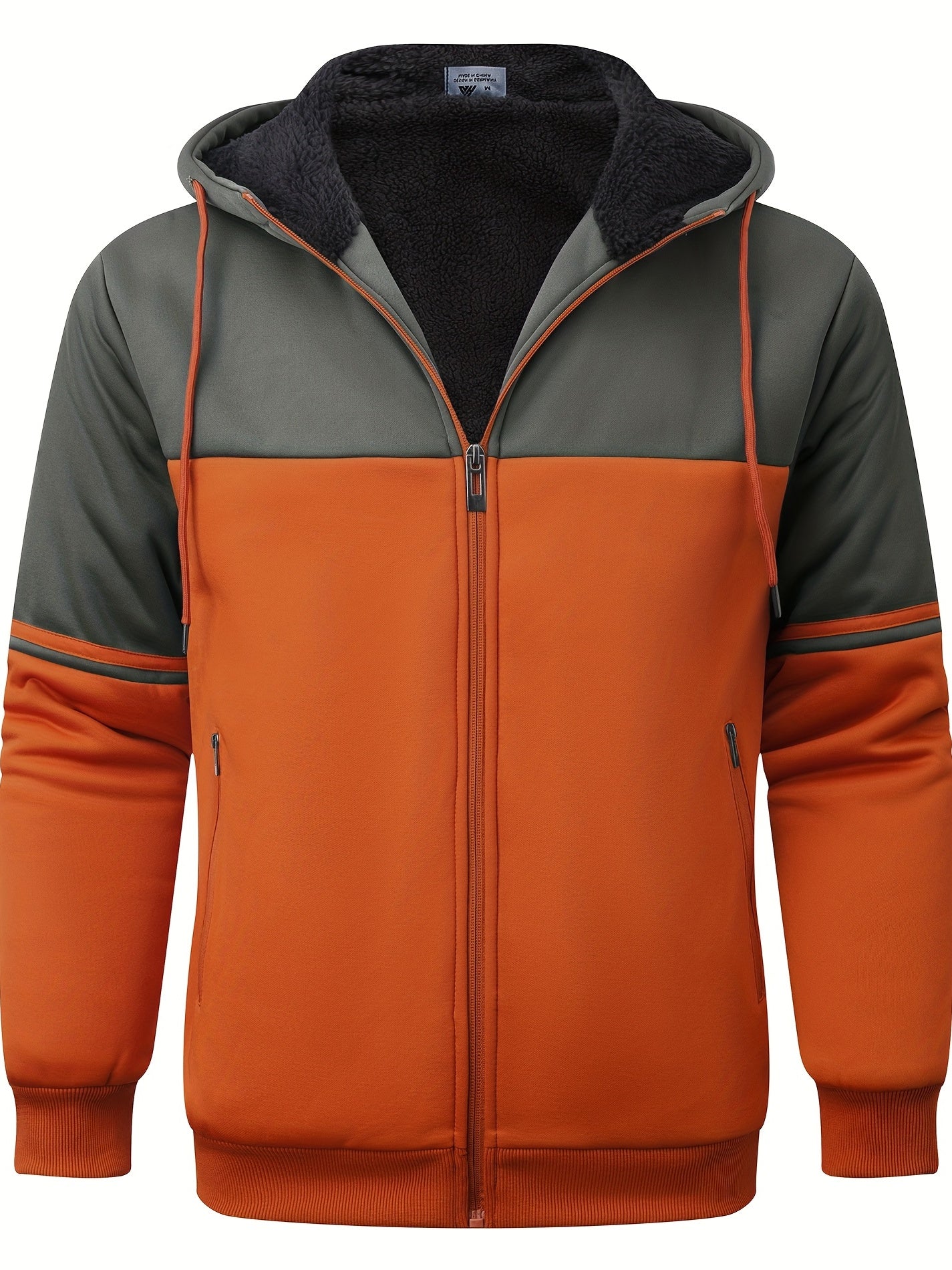 Mêska futrzana bluza z kapturem