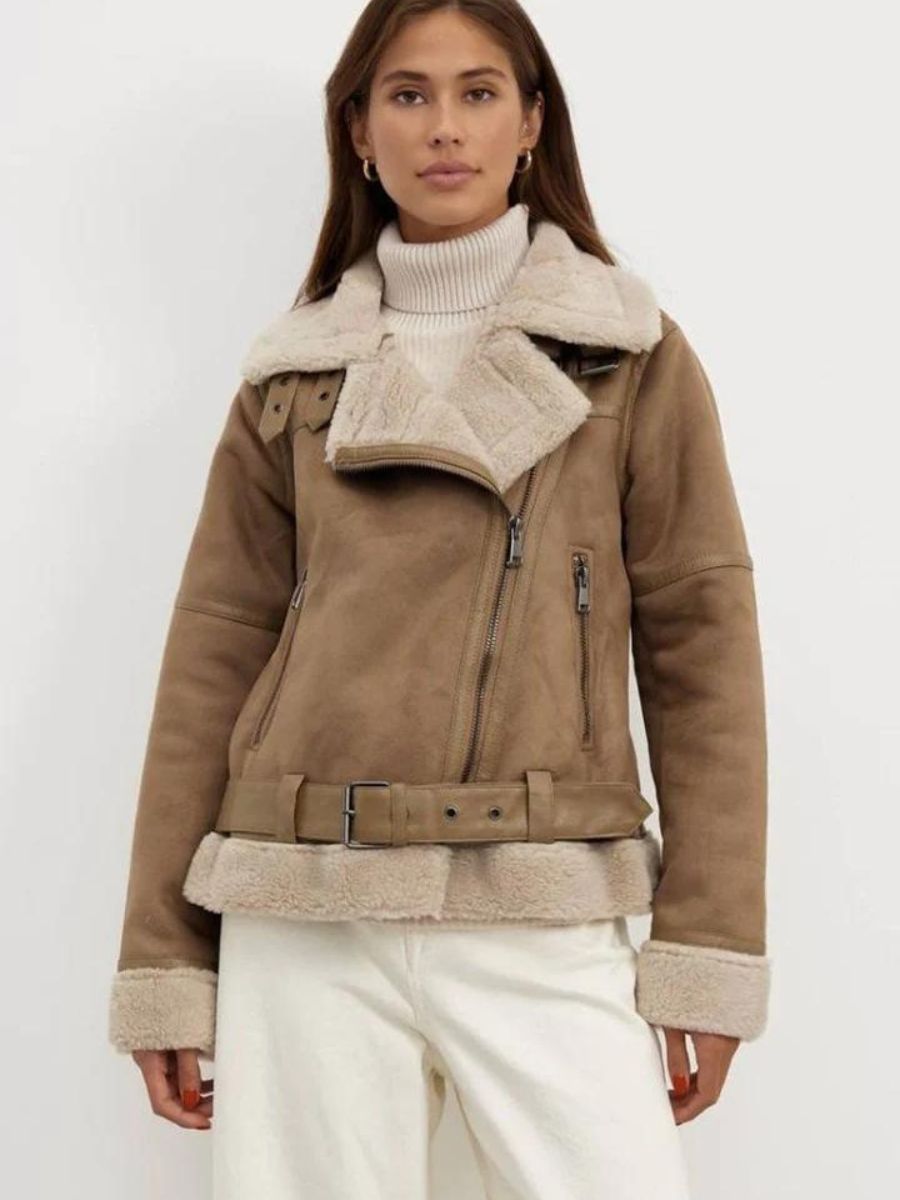 kurtka z podwójną podszewką