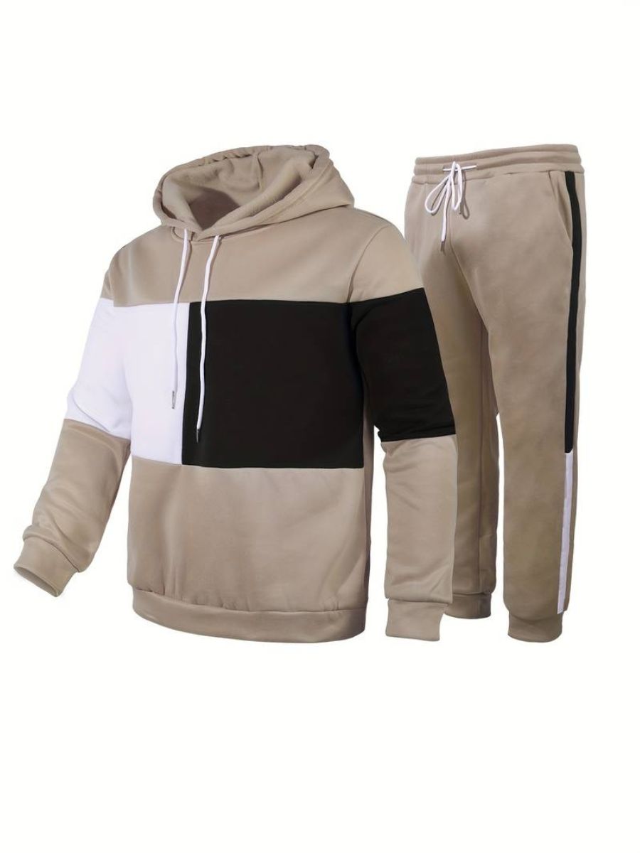 bluza z kapturem i joggery ze sznurkiem