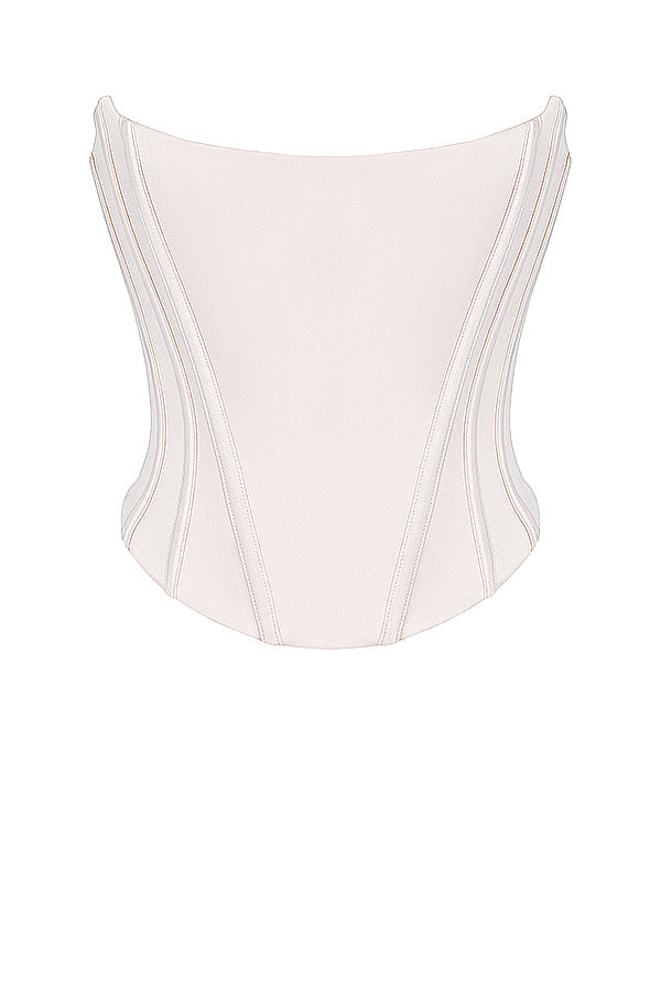 Gorset z koronkowym tyęem