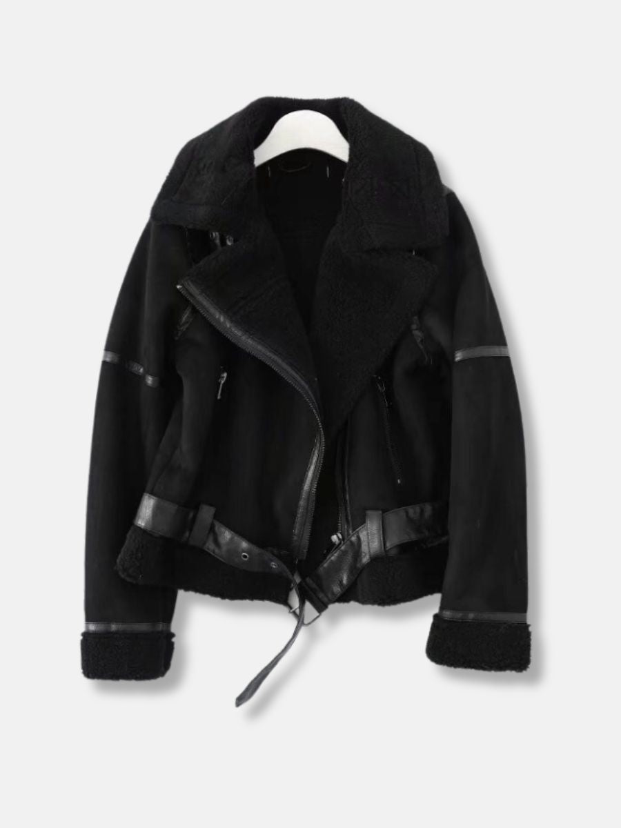 kurtka z podwójną podszewką