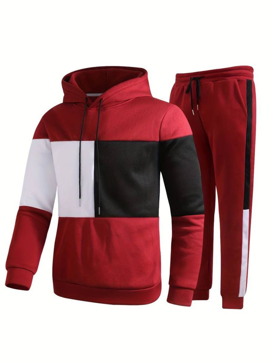 bluza z kapturem i joggery ze sznurkiem