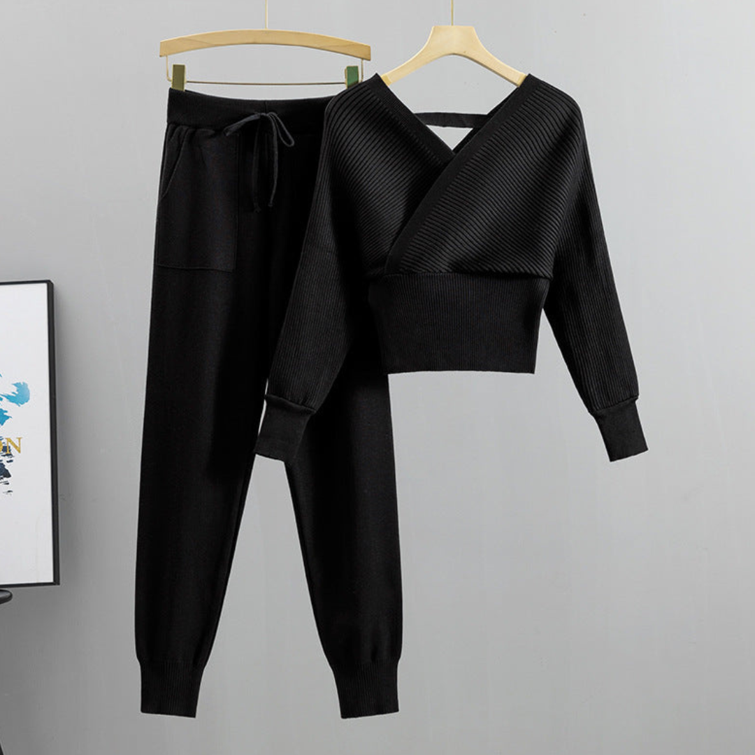 Elegancki zimowy zestaw treningowy