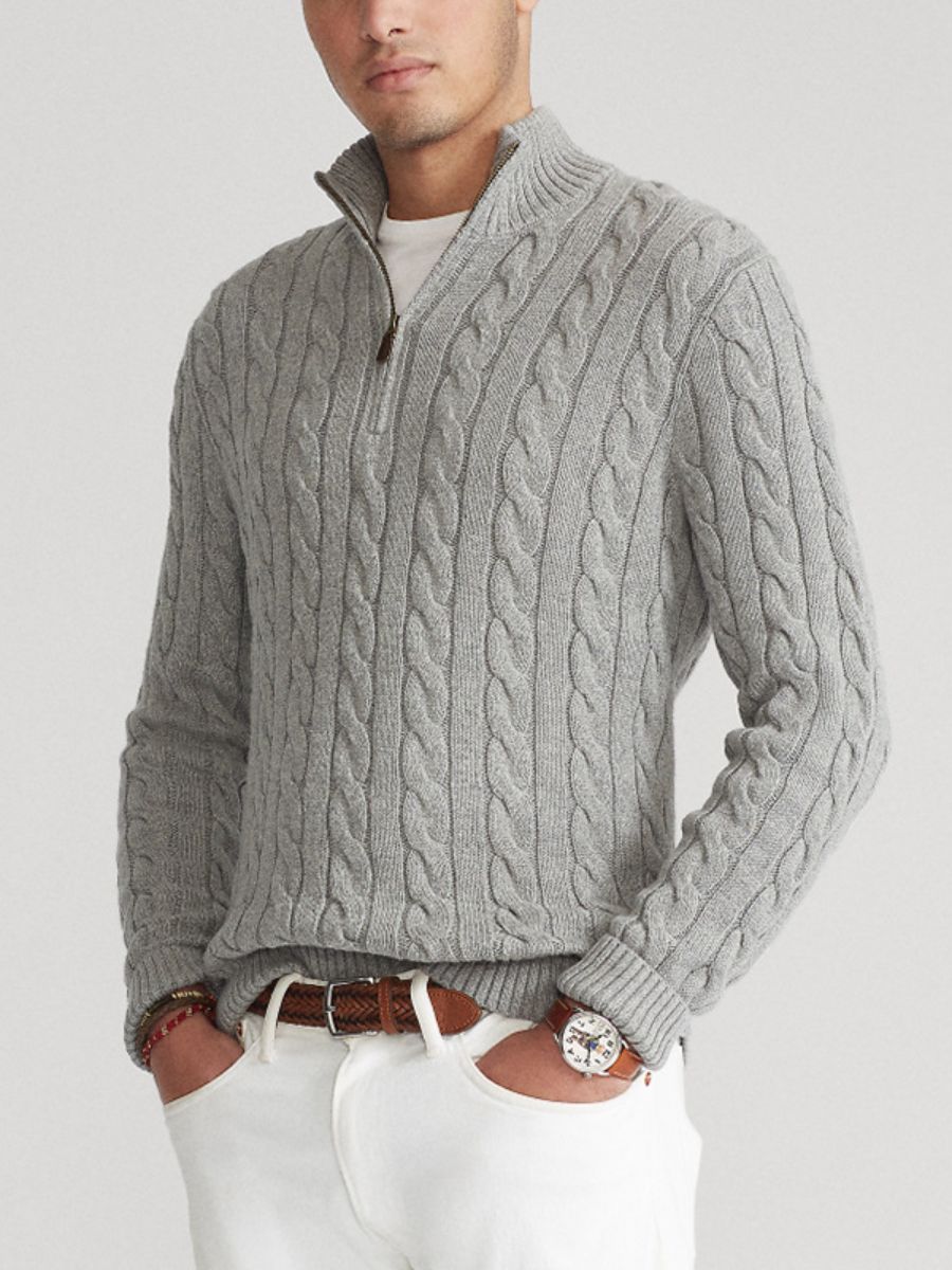 sweter zapinany na zamek