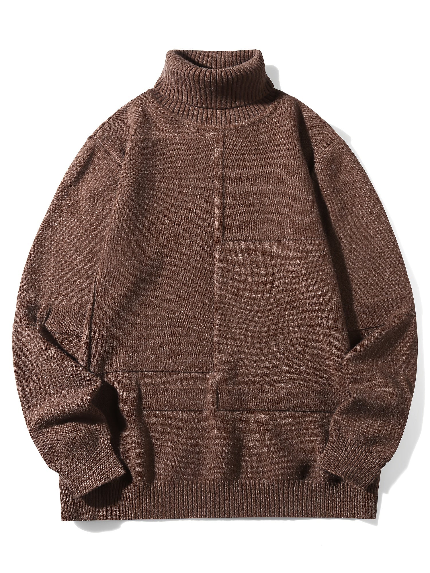 Mêski sweter z dzianiny w paski