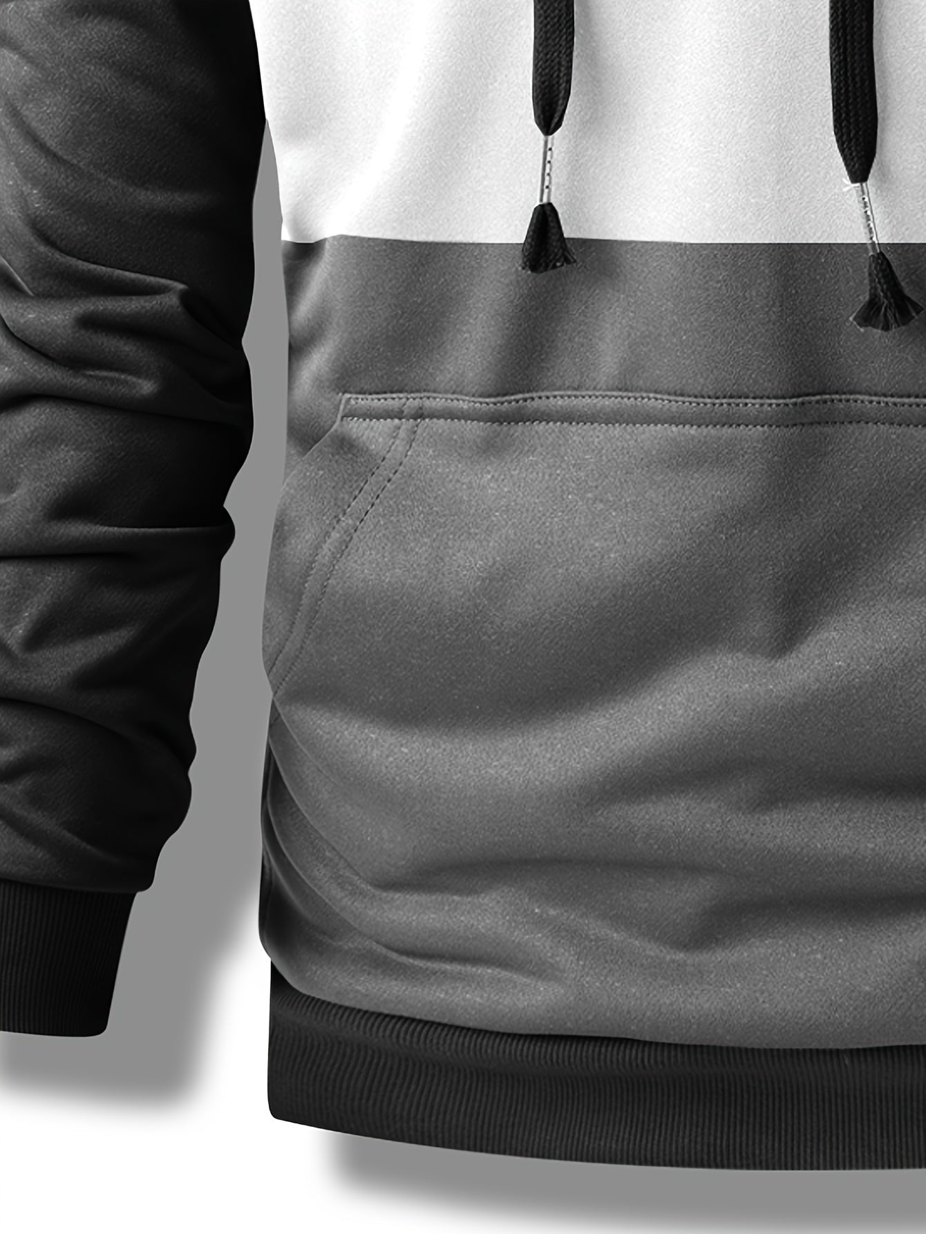 Mêska bluza z kapturem w paski