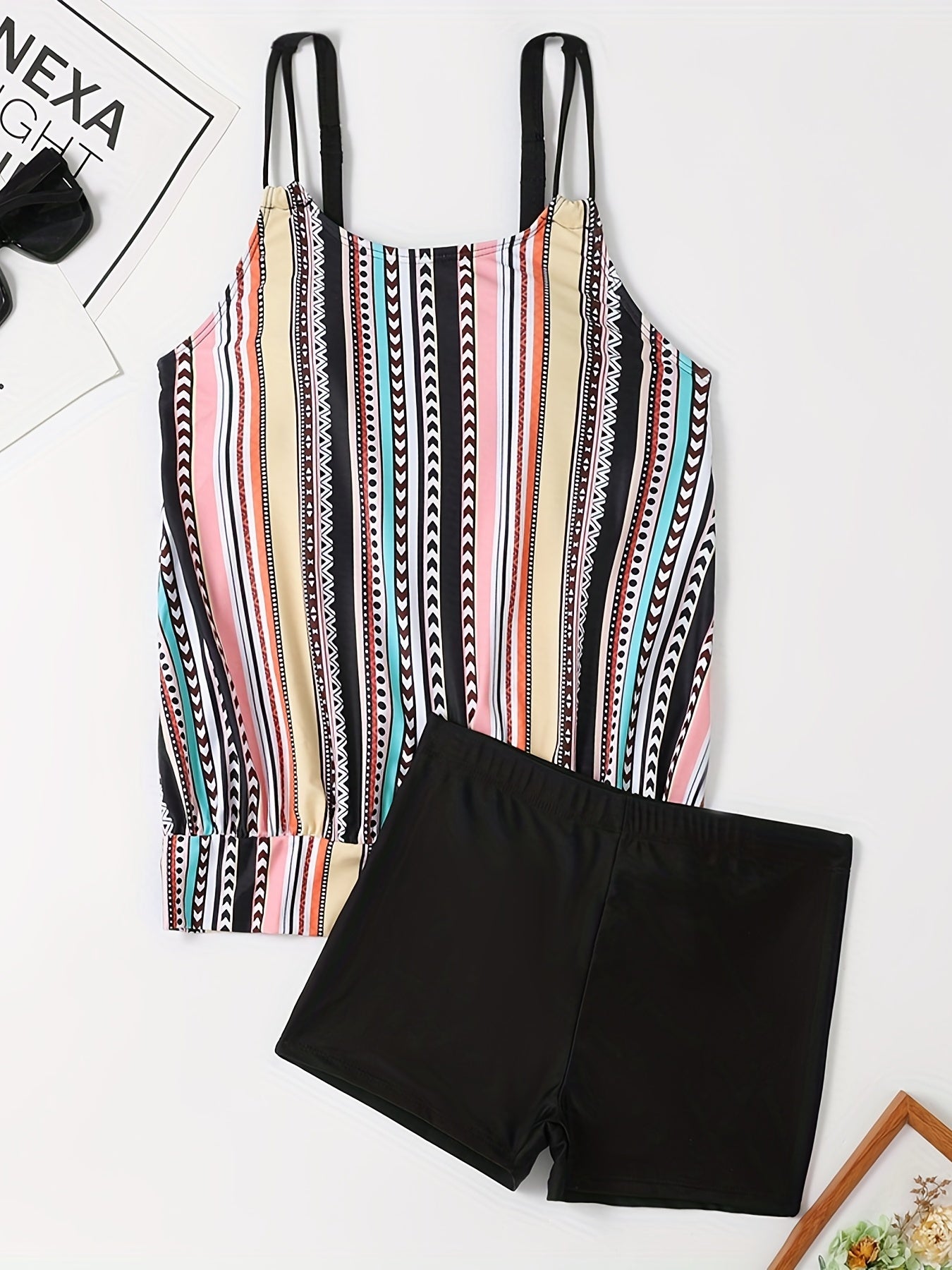 Zestawy tankini w paski i kropki