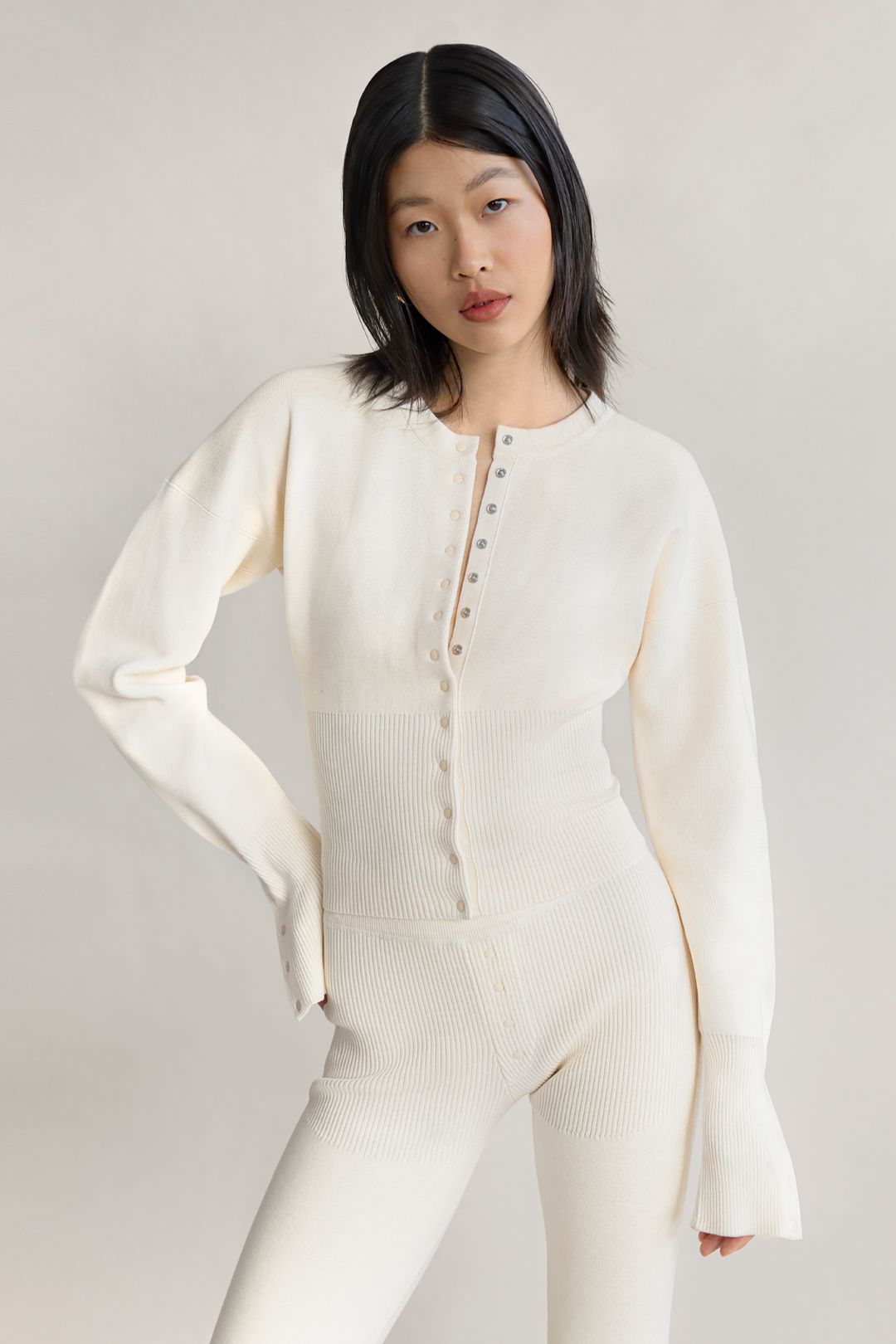 Komplet w kolorze biaęym, kamizelka i spodnie