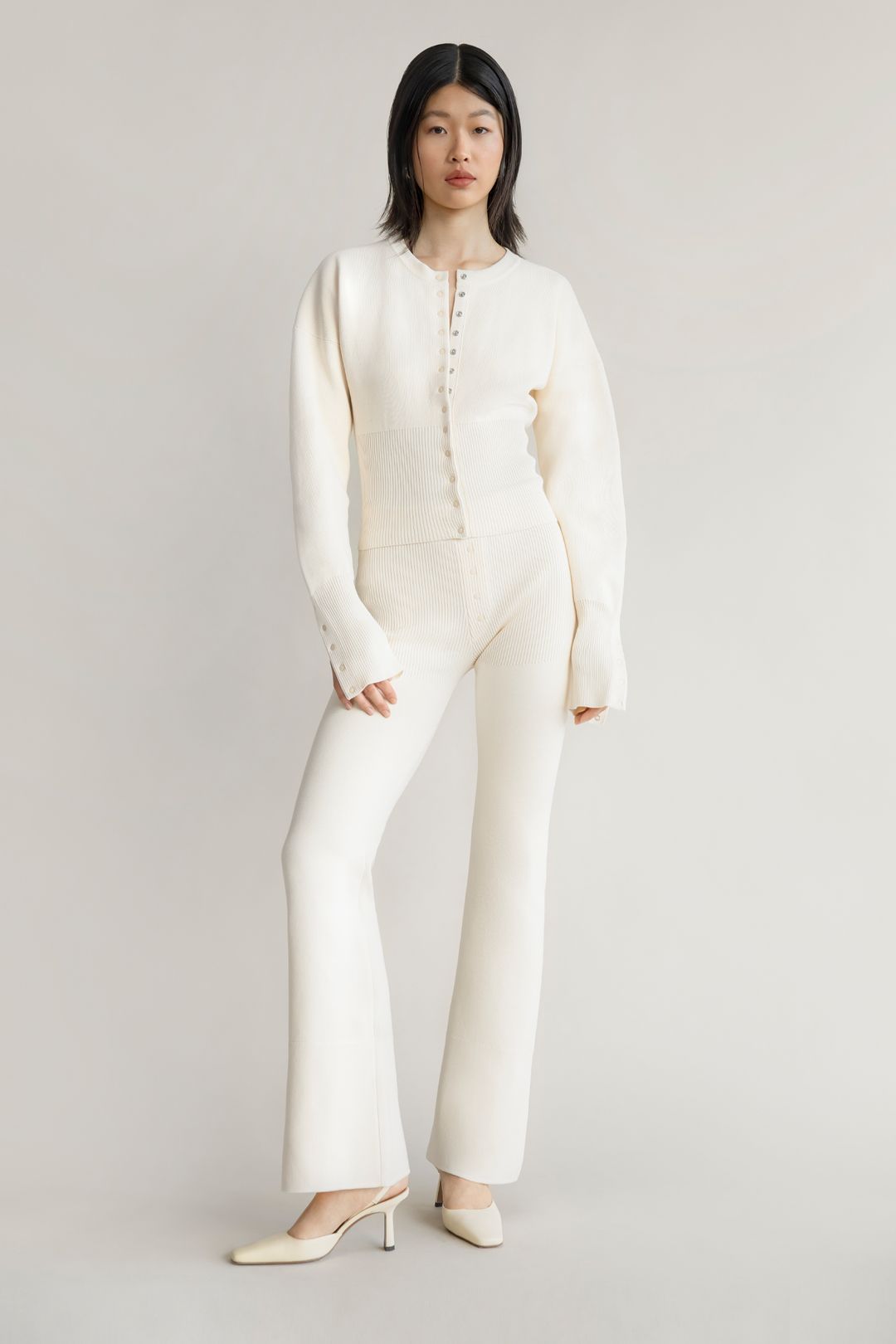 Komplet w kolorze biaęym, kamizelka i spodnie