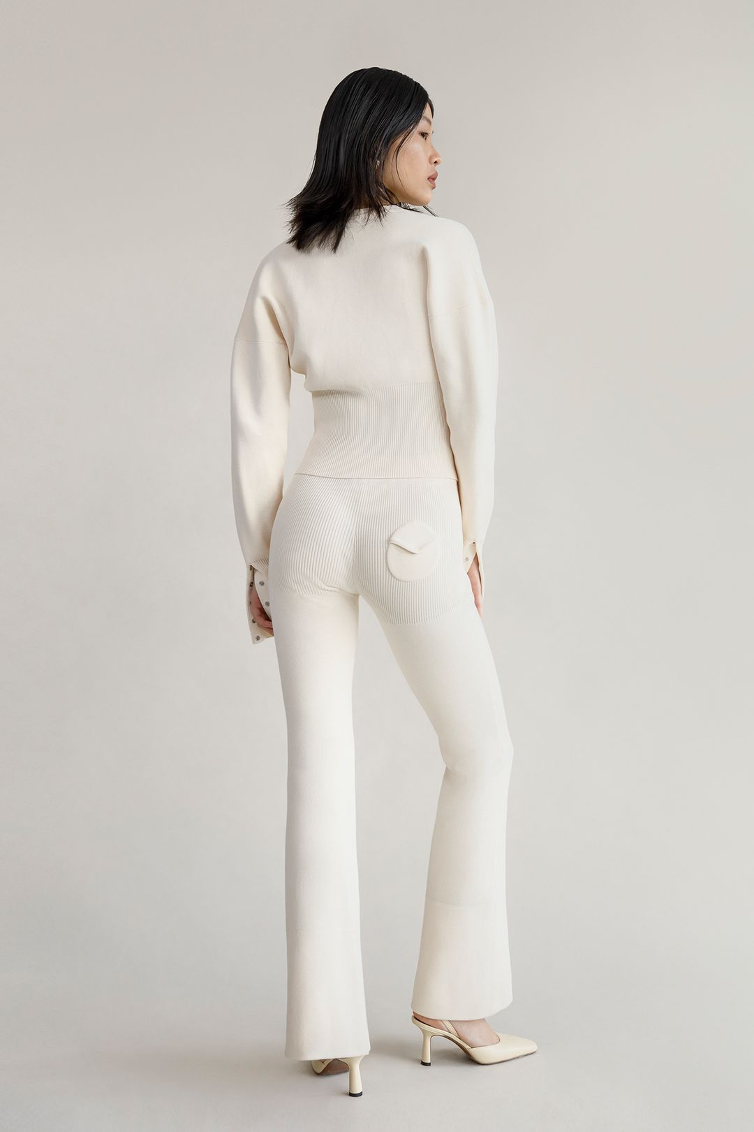 Komplet w kolorze biaęym, kamizelka i spodnie