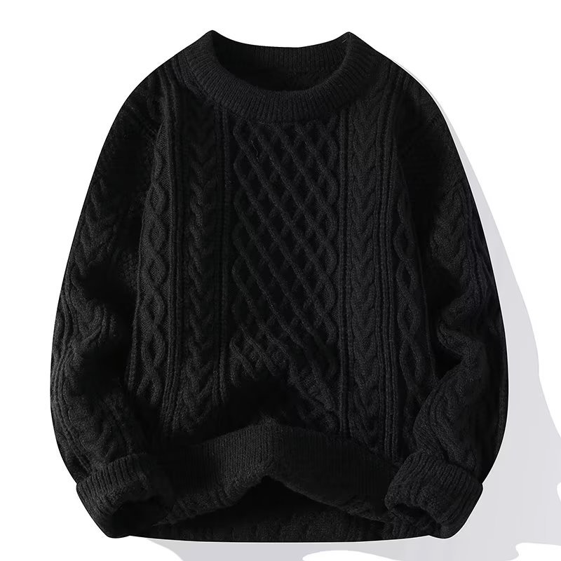 LuŸny sweter ze skrêconej weęny