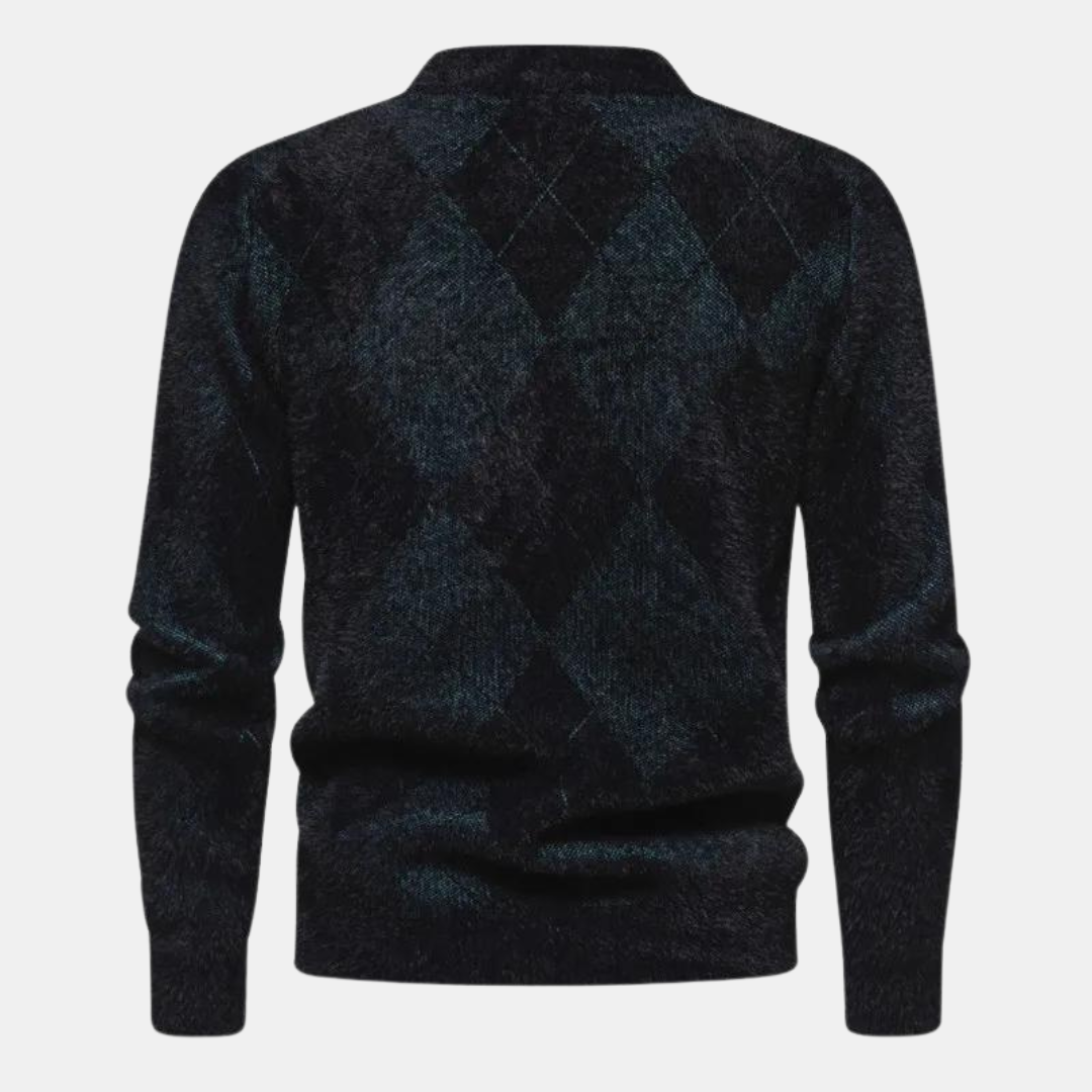 Wygodny, dzianinowy sweter mêski