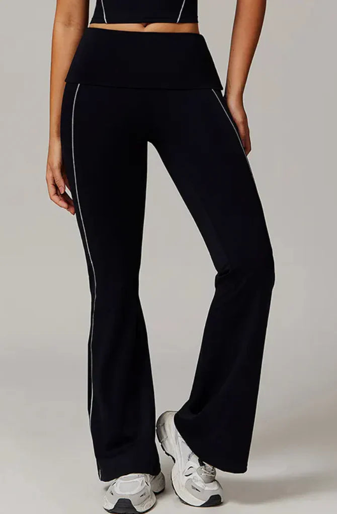 Dwuczęściowy zestaw fitness w kolorze czarnym