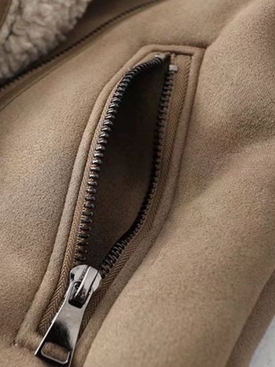 kurtka z podwójną podszewką