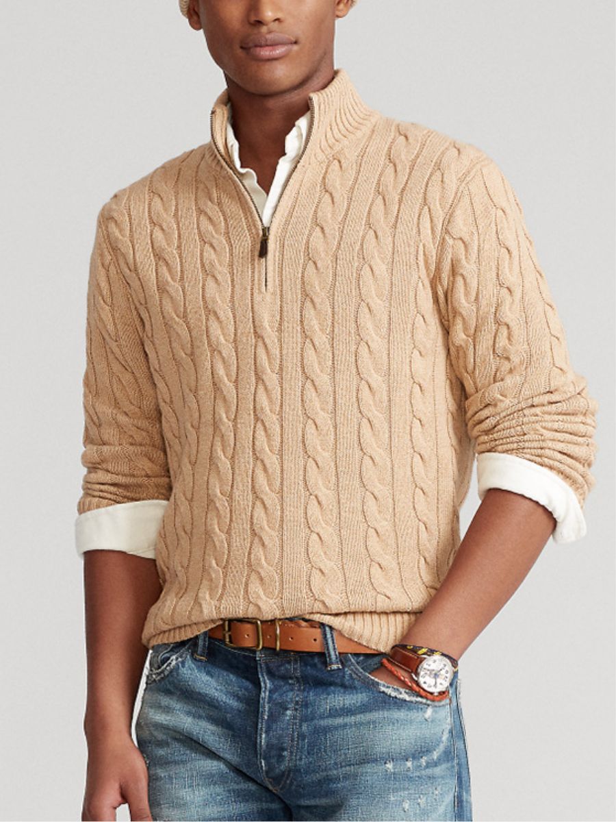 sweter zapinany na zamek