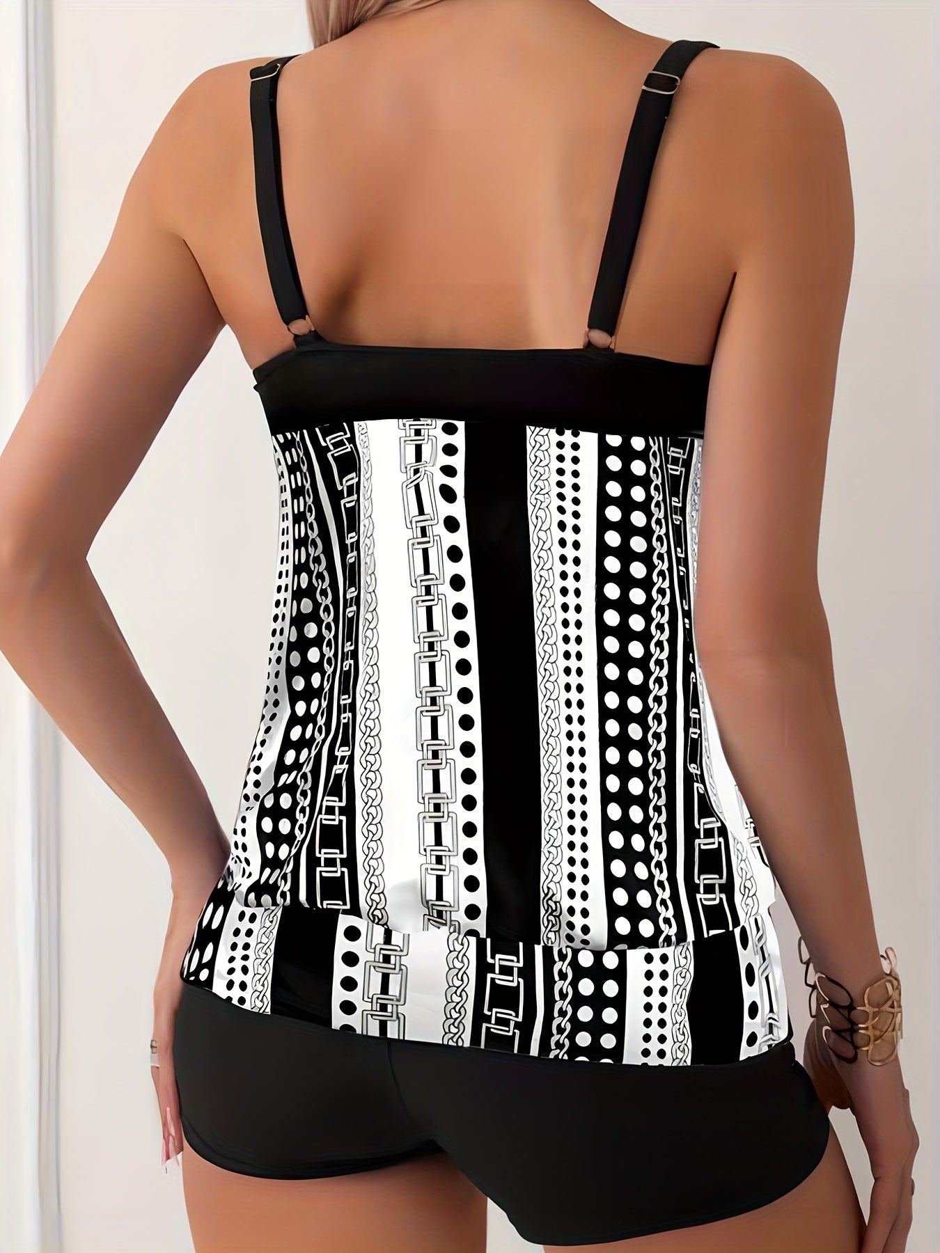 Zestawy tankini w paski i kropki