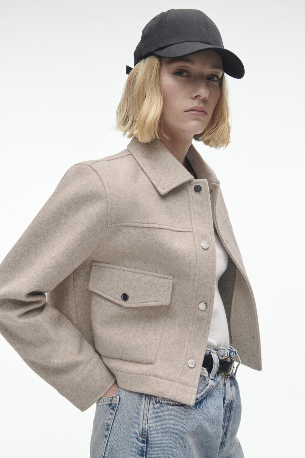 Kurtka miêkka w kolorze ecru