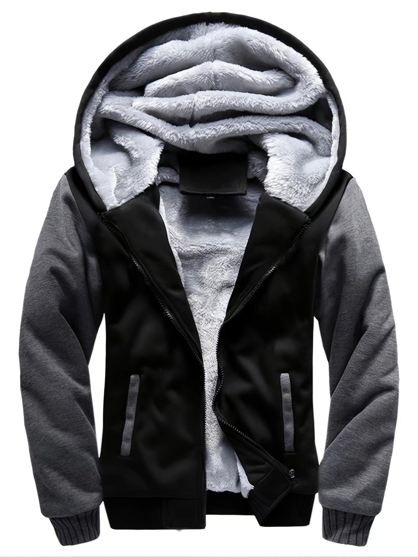 Bluza z kapturem ze sztucznego futra