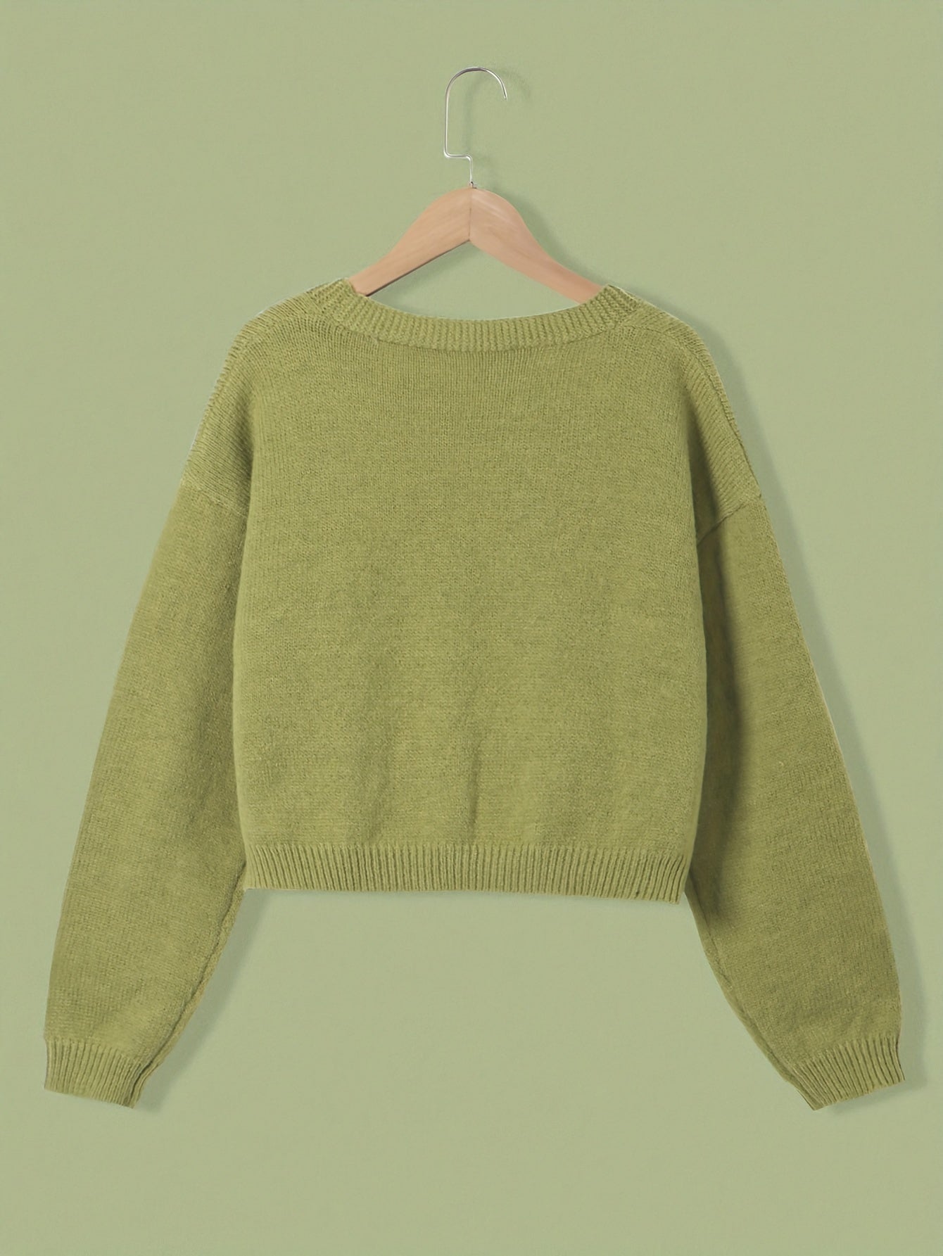 Kardigan z motywem grzybów i żab