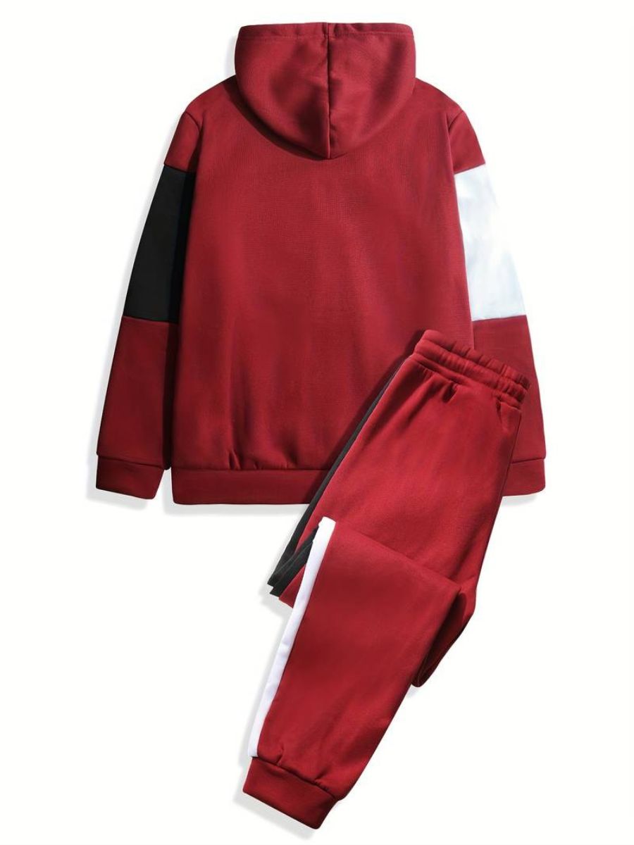 bluza z kapturem i joggery ze sznurkiem