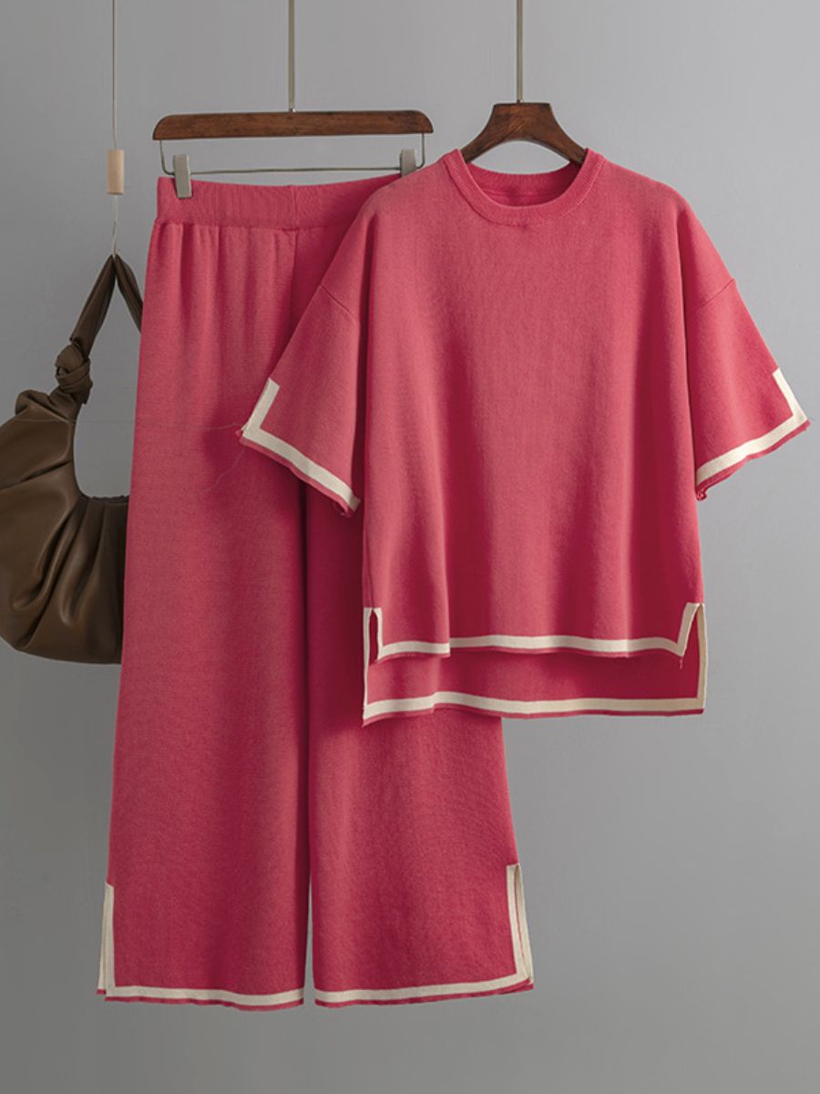 damski zestaw t-shirt i spodnie