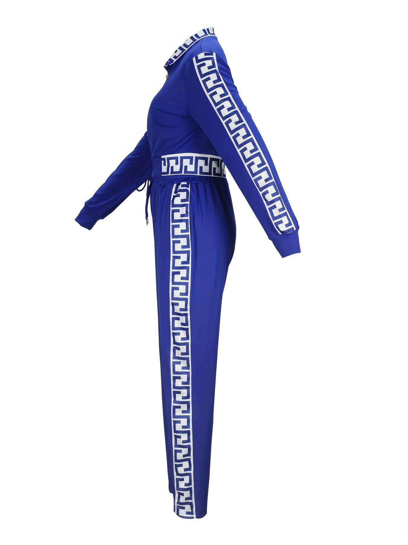 Sportowa kamizelka i spodnie z kontrastową lamówką