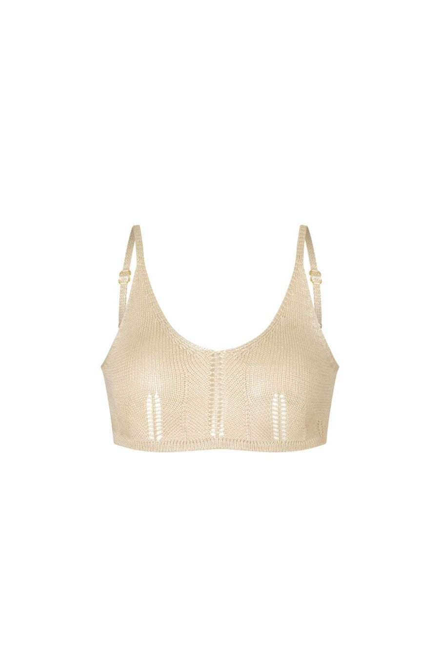 Letni, dzianinowy top plażowy z dziurami i spódnicą