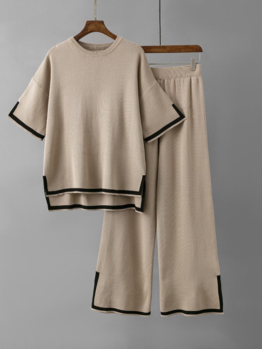 damski zestaw t-shirt i spodnie