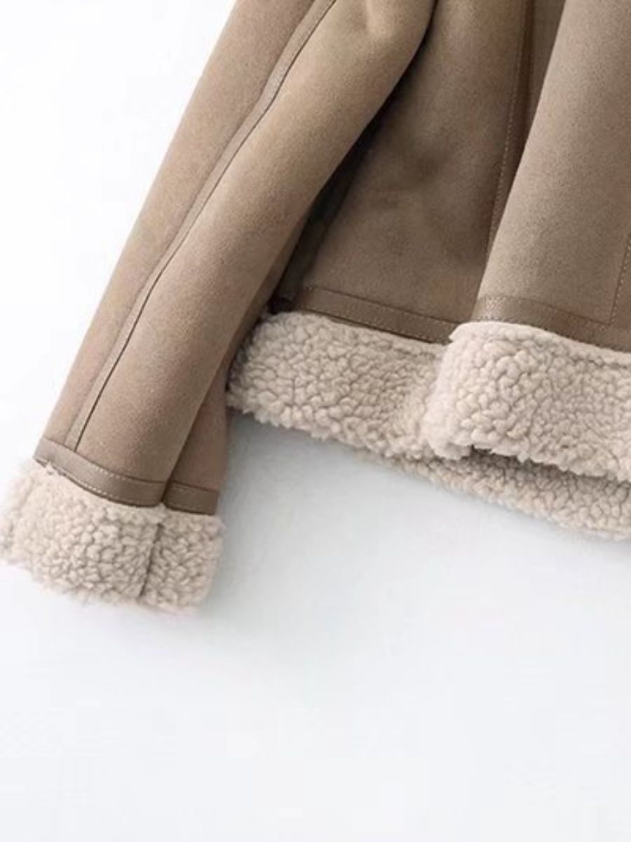 kurtka z podwójną podszewką