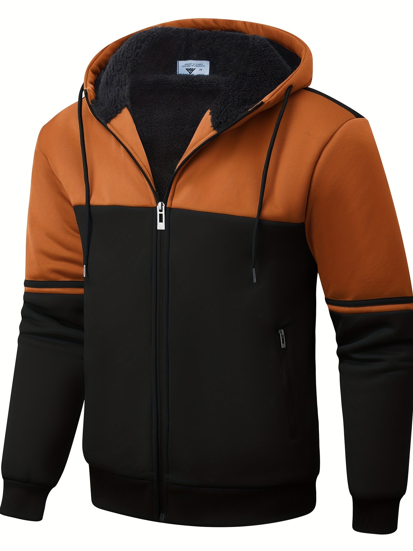 Mêska futrzana bluza z kapturem