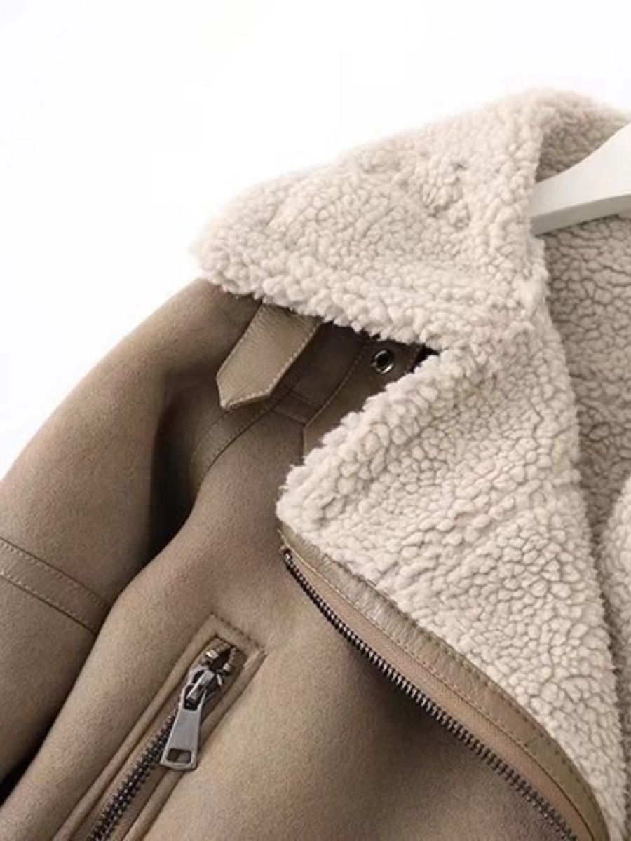 kurtka z podwójną podszewką