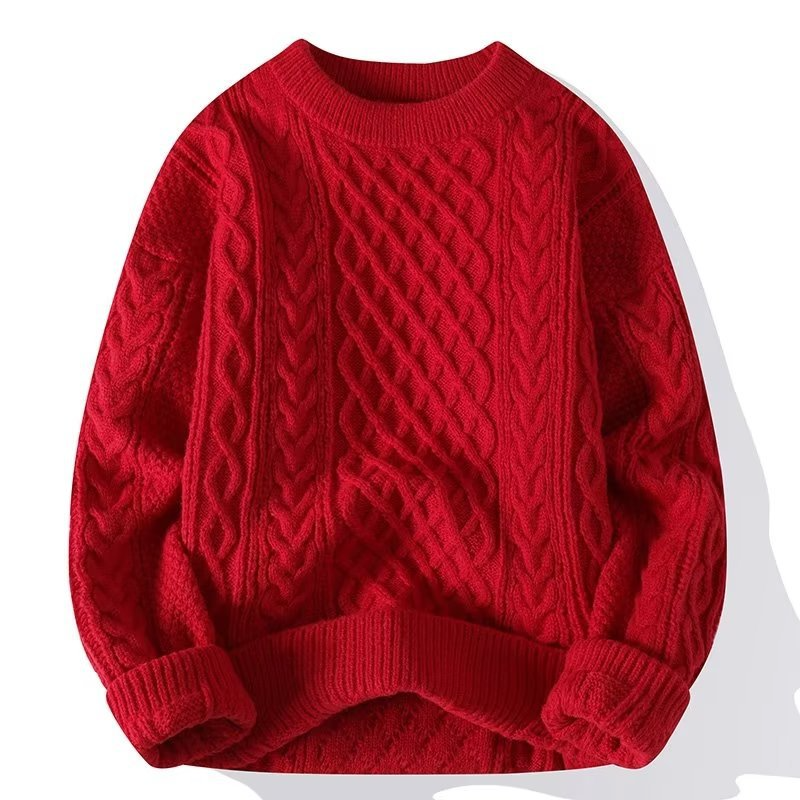 LuŸny sweter ze skrêconej weęny