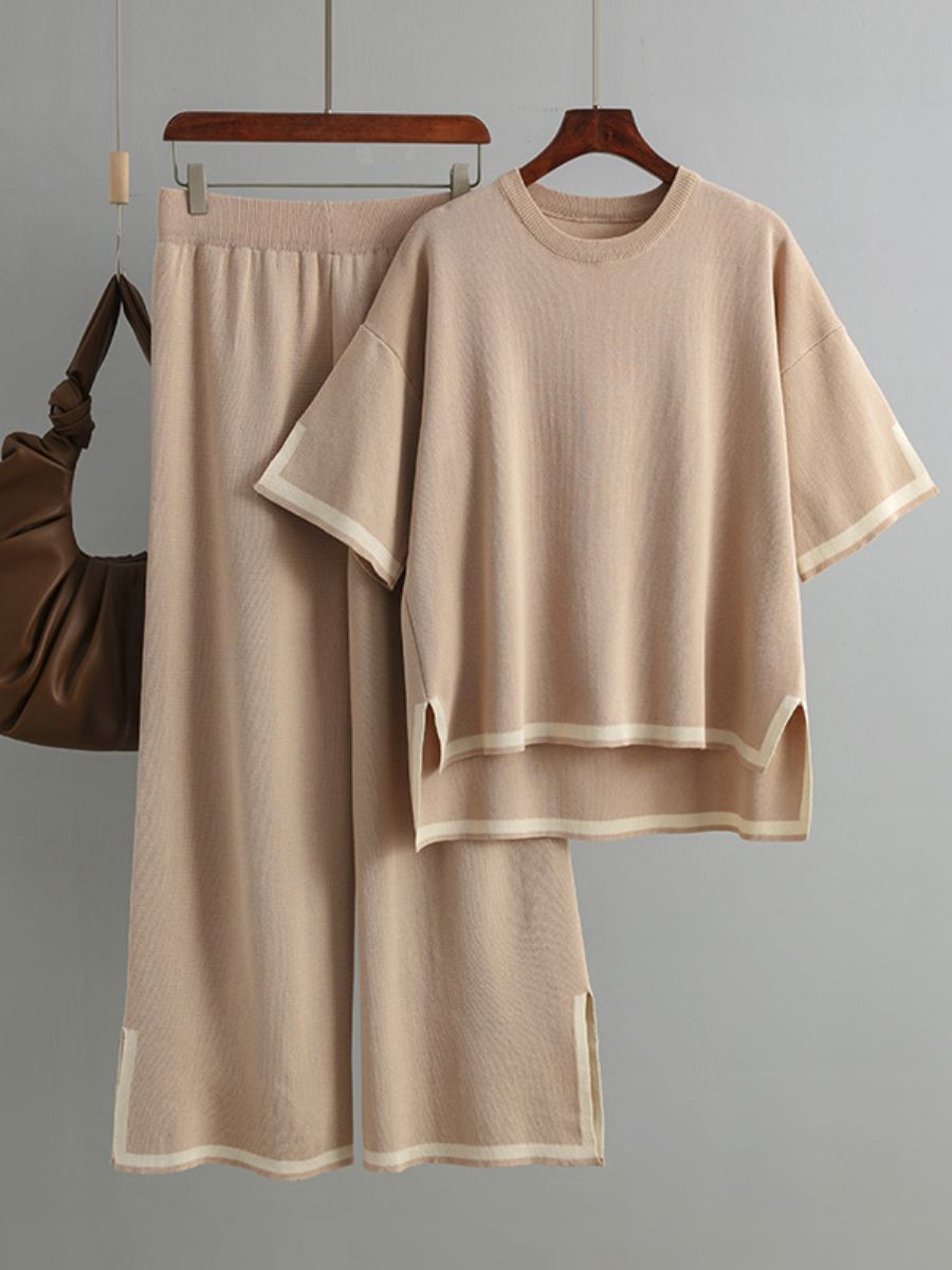 damski zestaw t-shirt i spodnie