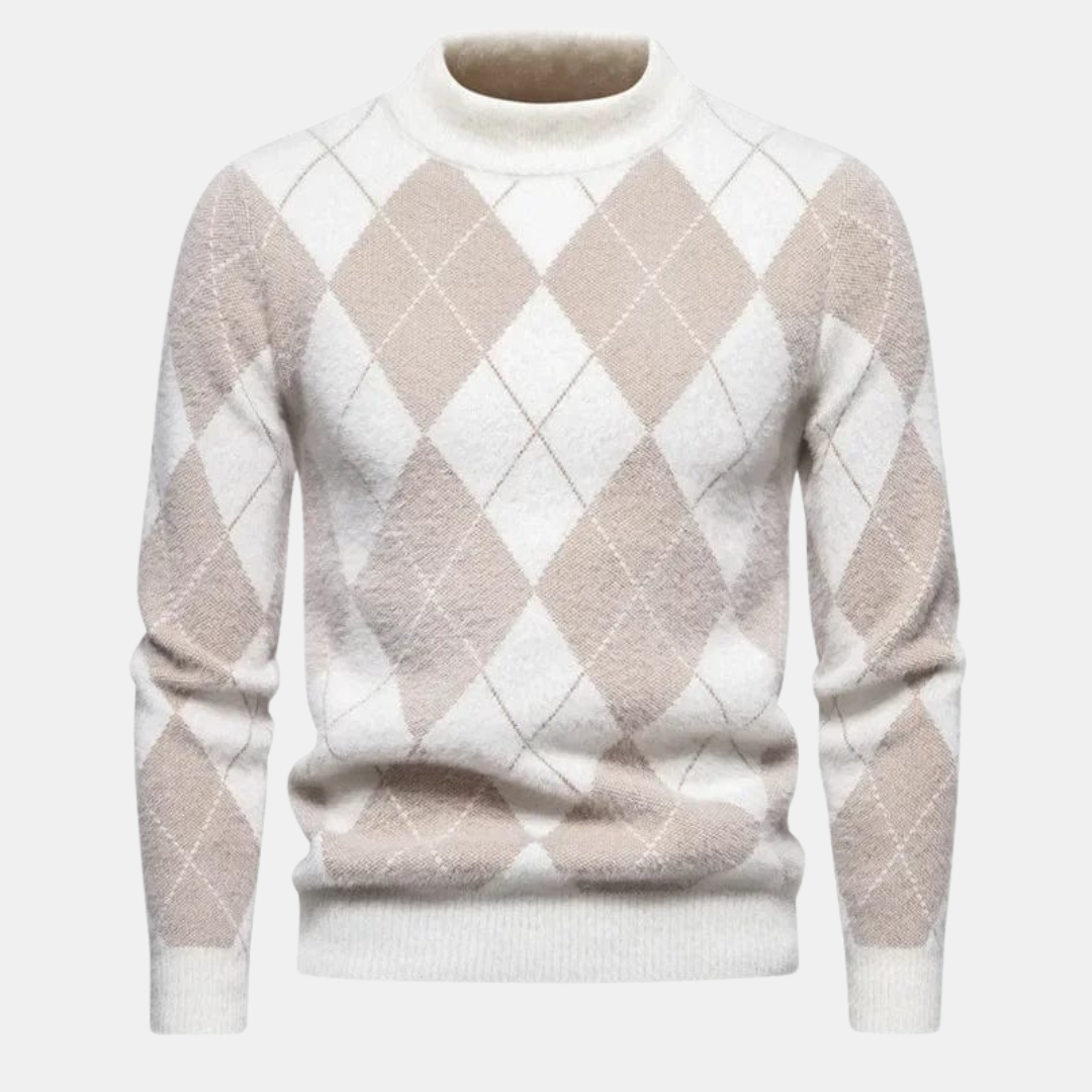 Wygodny, dzianinowy sweter mêski