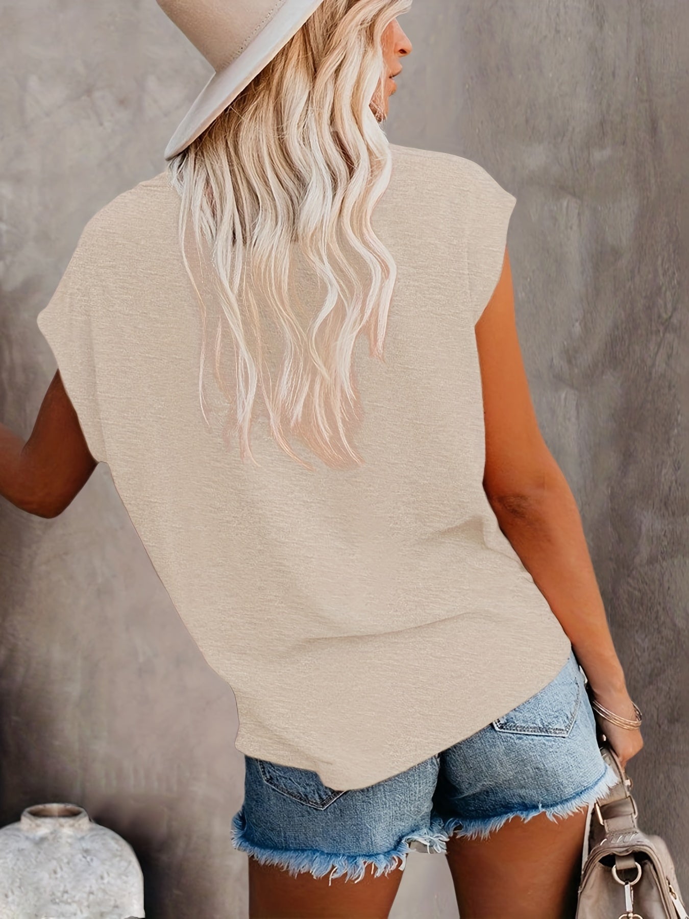 Damskie, luŸne t-shirty z krótkim rêkawem