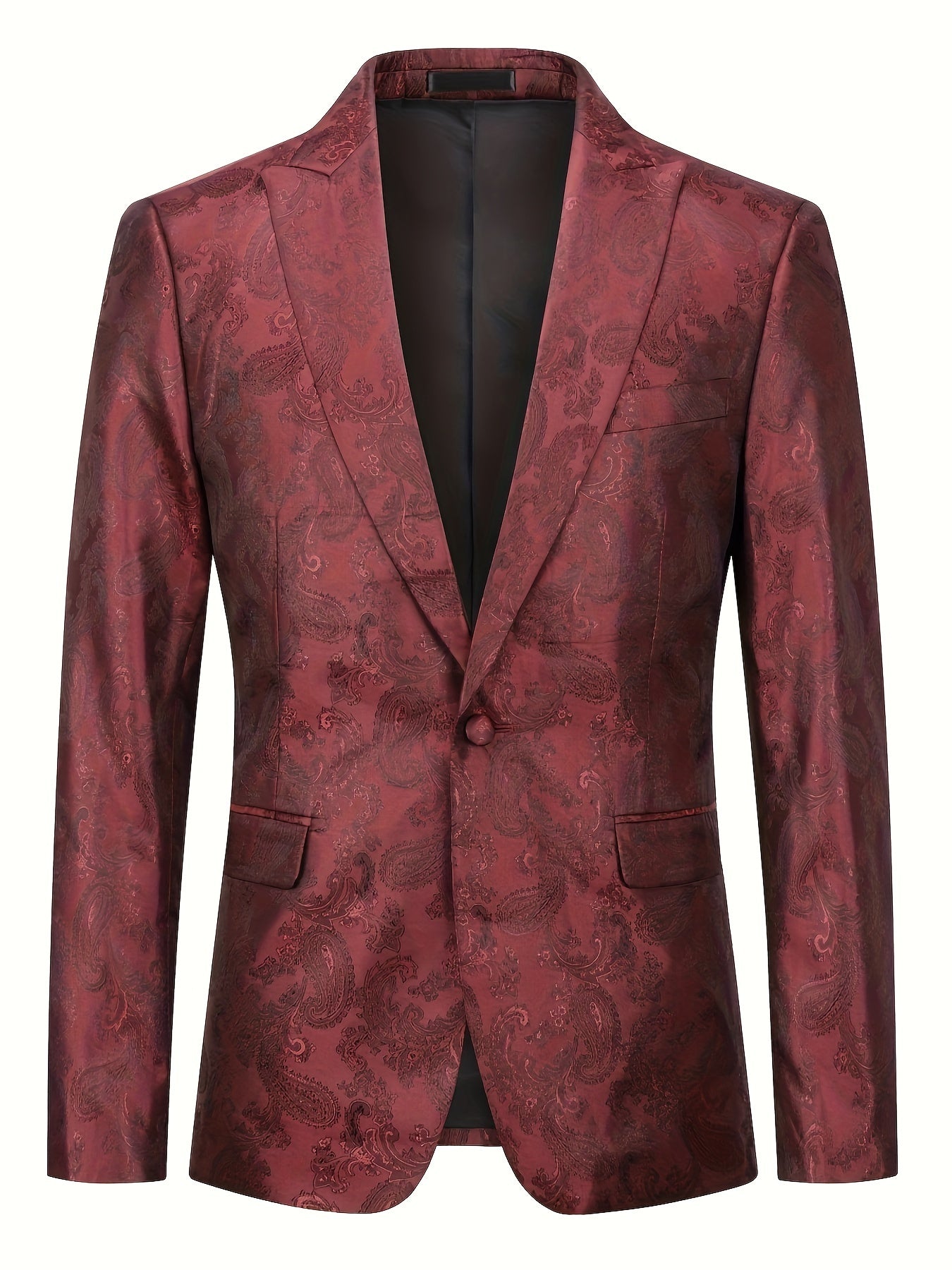 Komplet garniturowy skęadający siê z marynarki i spodni w stylu paisley