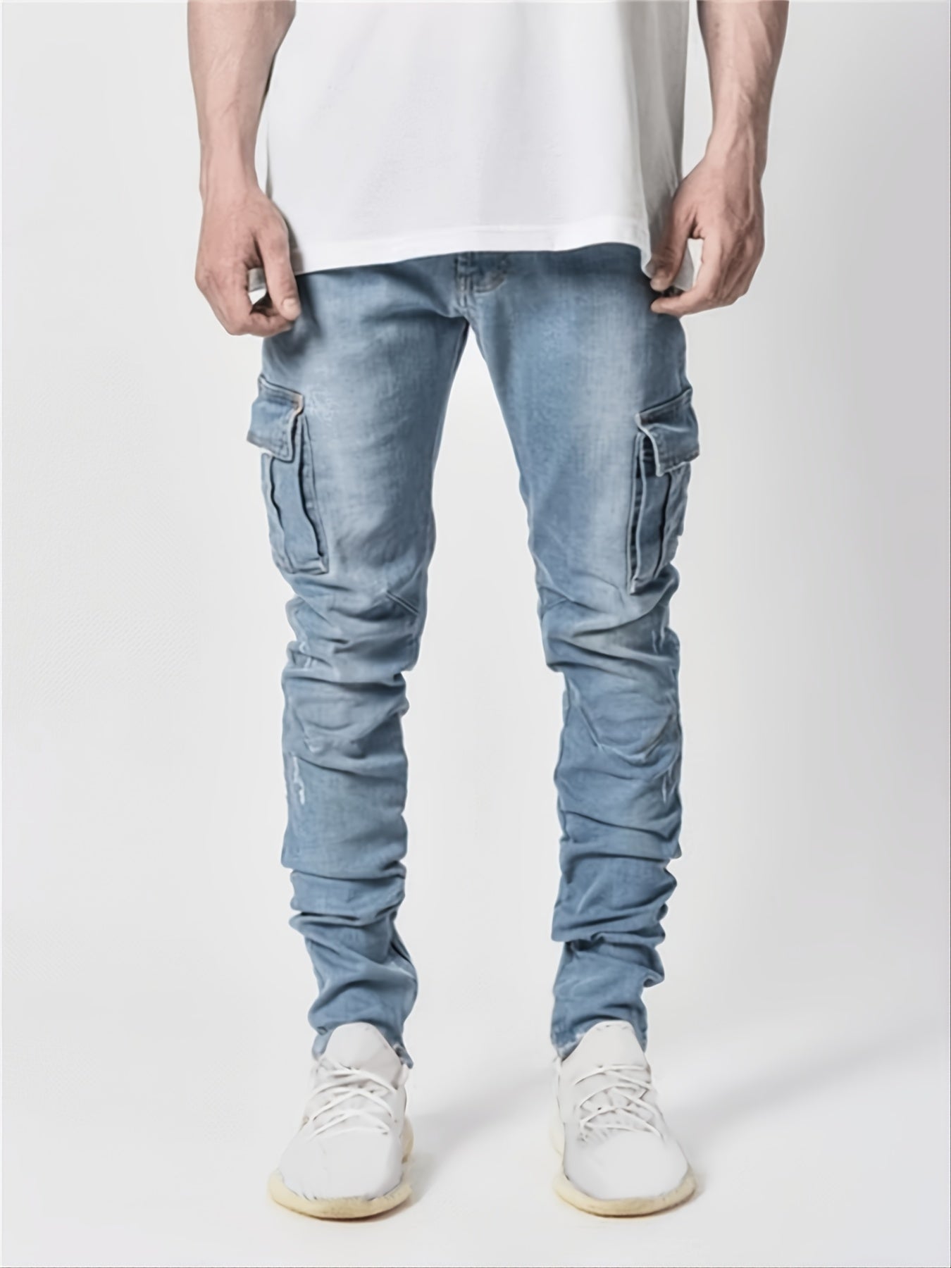 Wąskie jeansy z dużą iloœcią stretchu