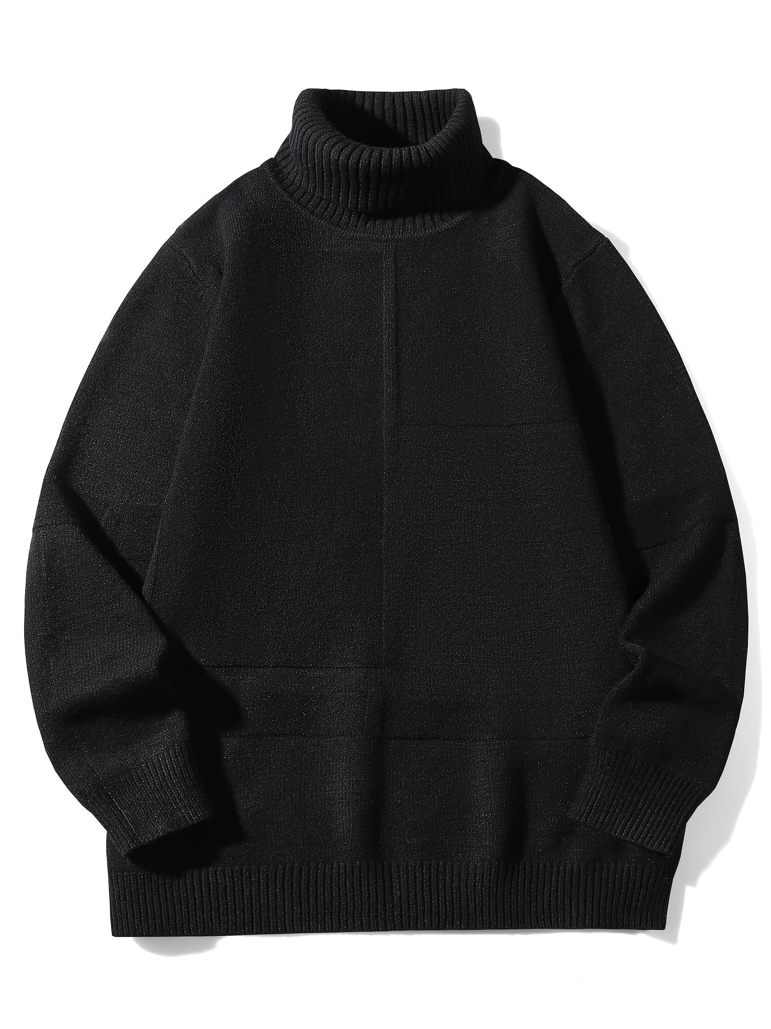 Mêski sweter z dzianiny w paski