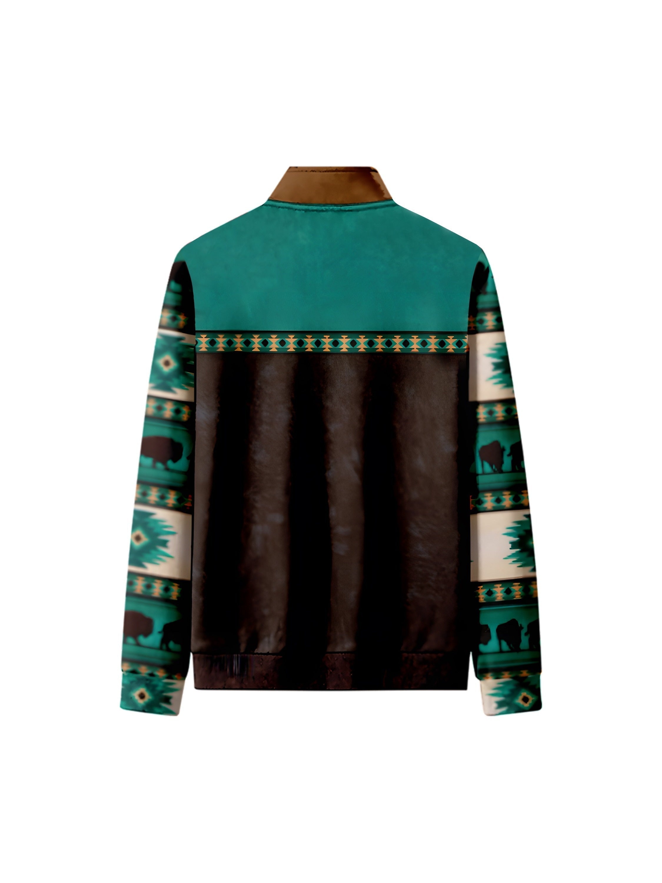 Mêska bluza w stylu retro z podszewką z polaru