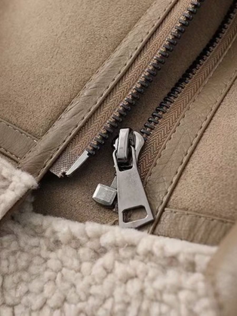 kurtka z podwójną podszewką