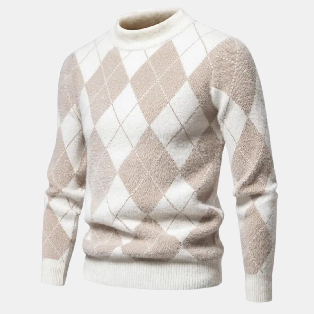 Wygodny, dzianinowy sweter mêski