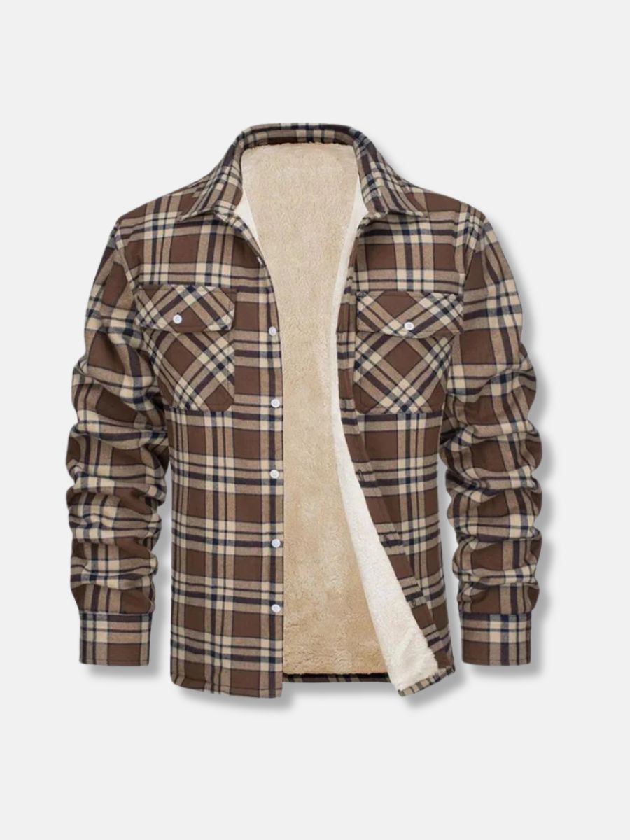 Koszula w kratê z polarową podszewką